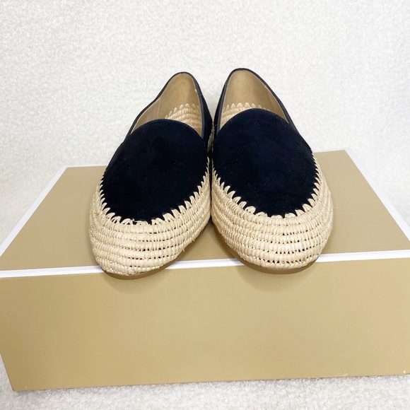 {Michael Kors} Bahia Suede and Jute slip on in black - Picture 3 of 5